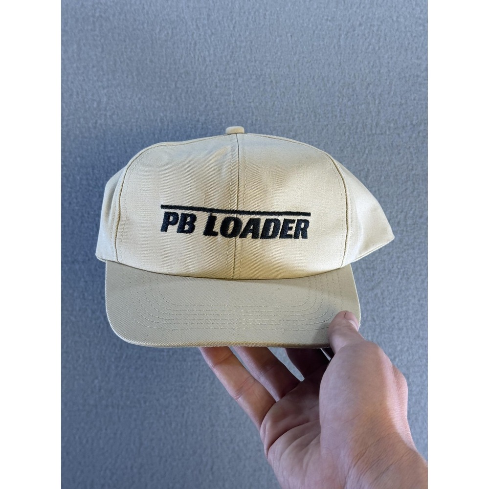 PB Loader K-Products Hat Cap Snap Back Mens One Size Beige Twill Embroidered